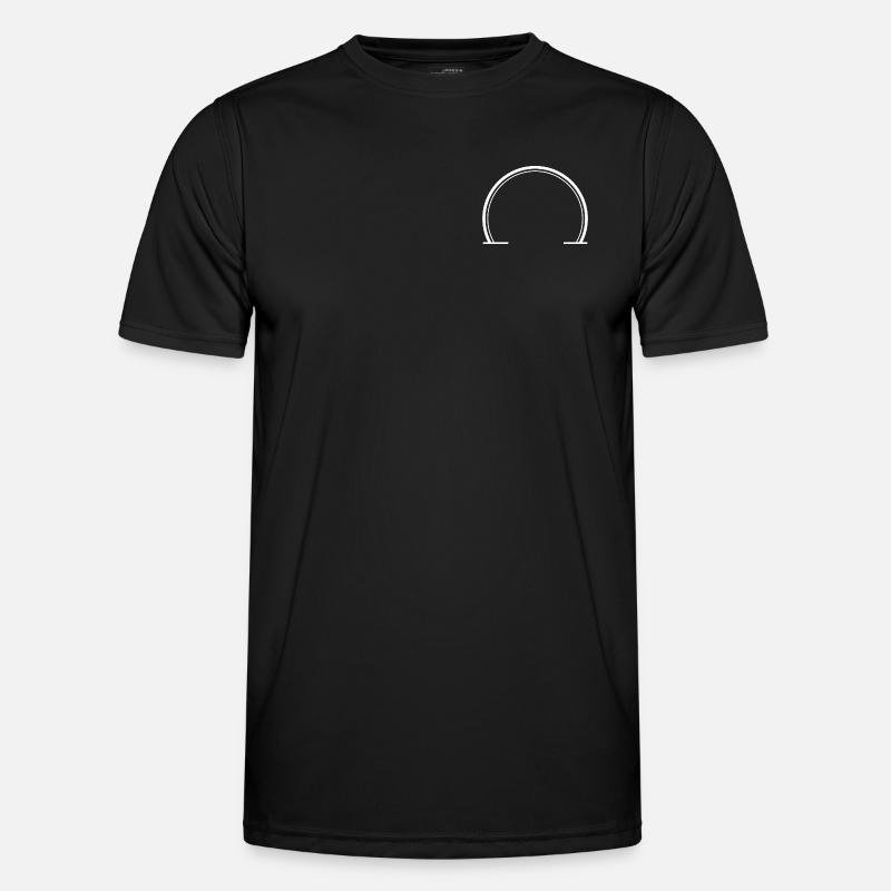 Torbogen - Bogen - Männer Funktions-T-Shirt - Schwarz