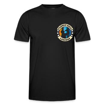 Flunky Ball Legende lustiges Trinkspiel Motiv - Männer Funktions-T-Shirt - Schwarz - Vorne - AI Model Male 178 dark (178cm)