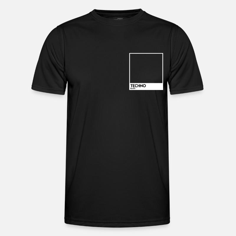 Black Techno Image Photo - Men's Functional T-Shirt - black