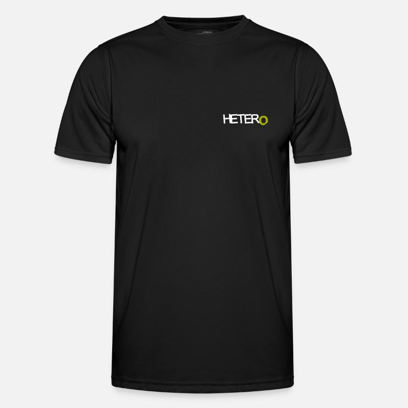 HETER O - hell - Männer Funktions-T-Shirt - Schwarz