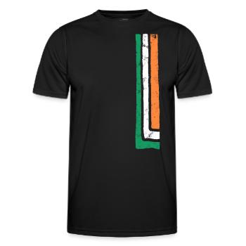 Irland - Männer Funktions-T-Shirt - Schwarz - Vorne - AI Model Male 178 dark (178cm)