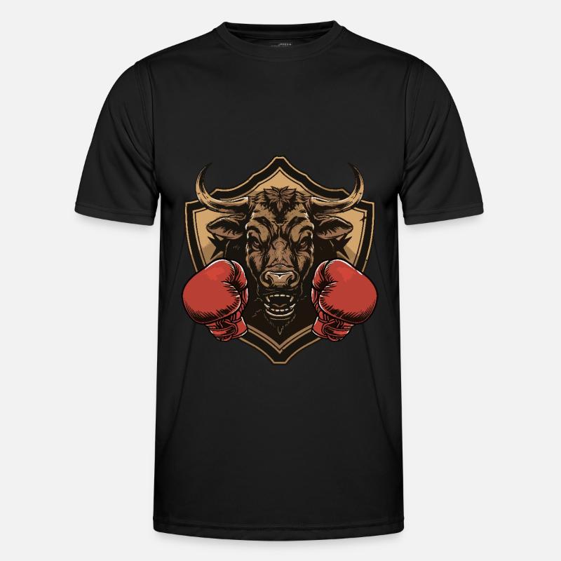Bull Bull Boxer MMA - Men's Functional T-Shirt - black