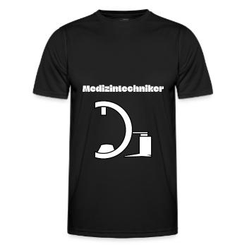Medizintechniker Röntgen - Männer Funktions-T-Shirt - Schwarz - Vorne - AI Model Male 178 dark (178cm)