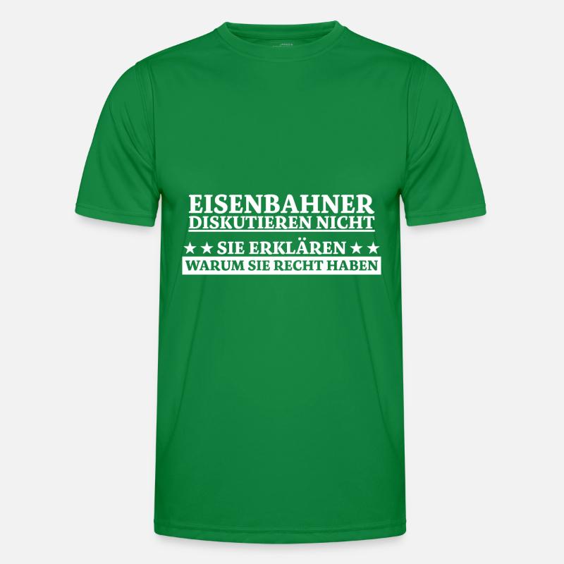 Eisenbahner Spruch Eisenbahn Lokführer Geschenk Männer Funktions-T-Shirt