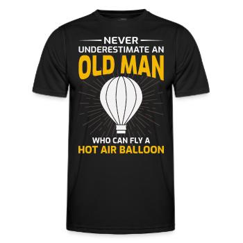 Montgolfière Montgolfière Montgolfière - T-shirt sport Homme - noir - Devant - AI Model Male 178 dark (178cm)