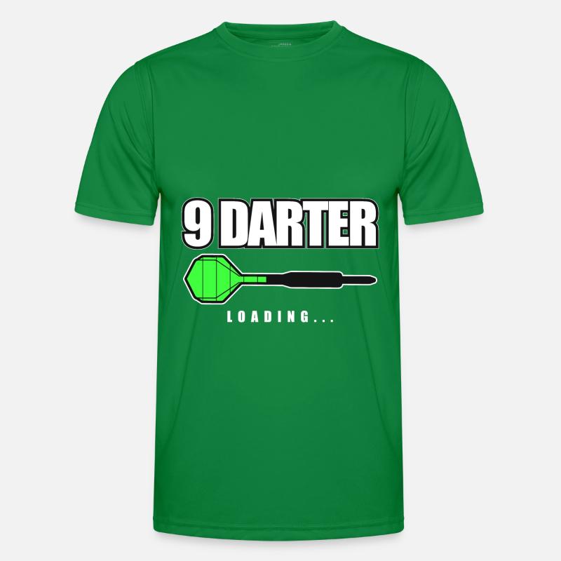 9 Darter Dart Geschenk Männer Funktions-T-Shirt