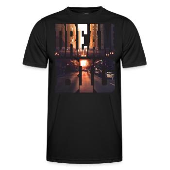 RÊVEZ GRAND - T-shirt sport Homme - noir - Devant - AI Model Male 178 dark (178cm)