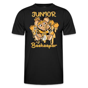 JUNIOR IMKER - Männer Funktions-T-Shirt - Schwarz - Vorne - AI Model Male 178 dark (178cm)