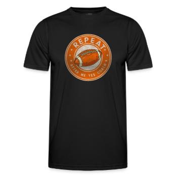 Repeat After Me Yes Coach - Men's Functional T-Shirt - black - Front - AI Model Male 178 dark (178cm)