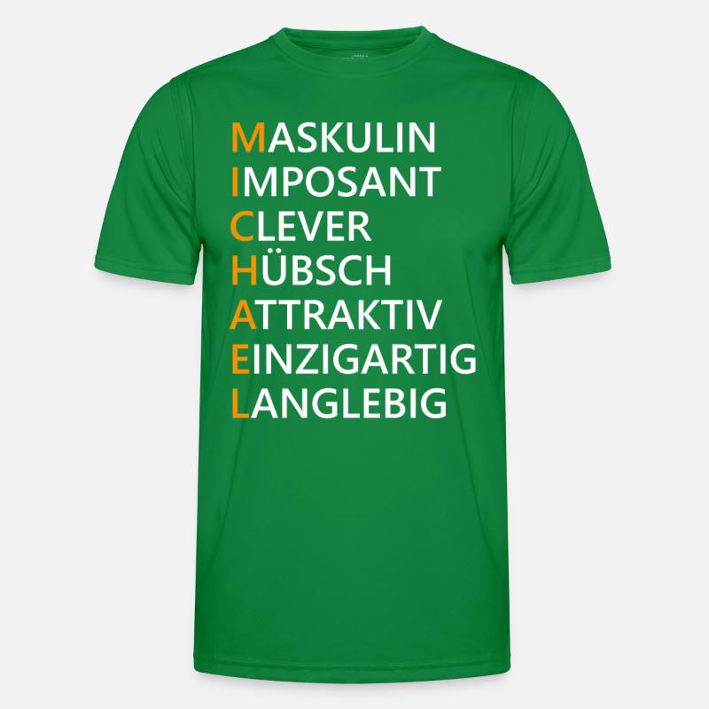 Michael Name Geschenk Männer Funktions-T-Shirt