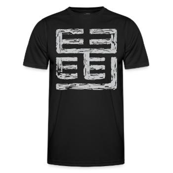 Ratte Tierkreiszeichen - Chinesisch - Männer Funktions-T-Shirt - Schwarz - Vorne - AI Model Male 178 dark (178cm)