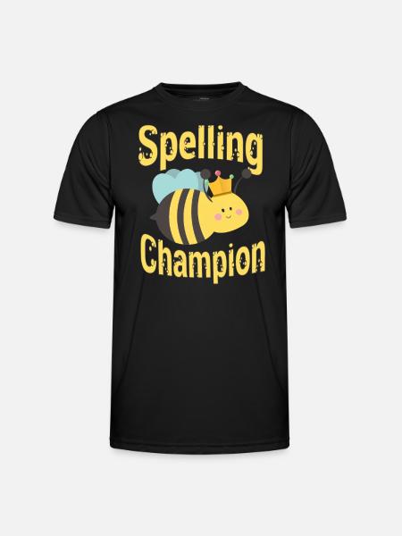 Spelling competition champion - Men's Functional T-Shirt - black
