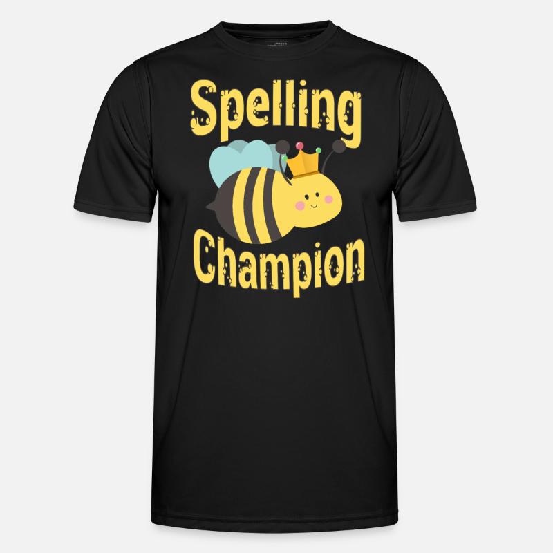 Spelling competition champion - Men's Functional T-Shirt - black