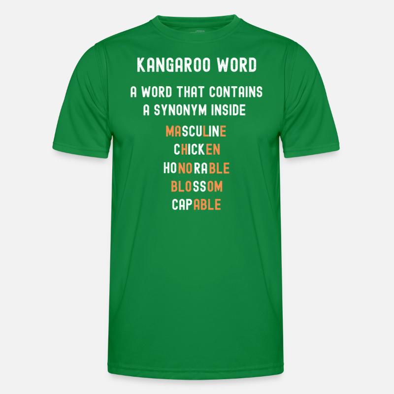 Kangaroo words synonym grammar Men's Functional T-Shirt