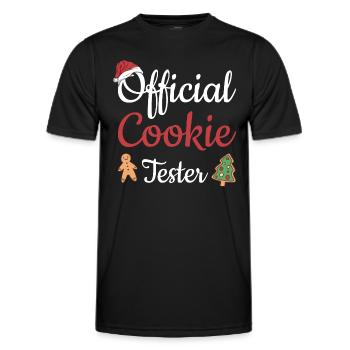 Baking Offical Cookie Tester Cookie - Männer Funktions-T-Shirt - Schwarz - Vorne - AI Model Male 178 dark (178cm)