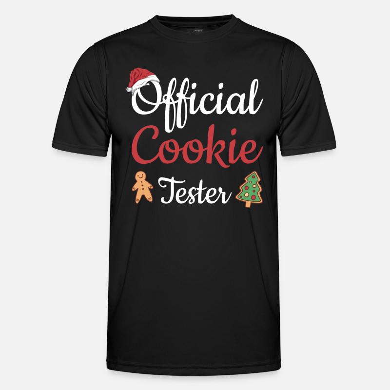 Baking Offical Cookie Tester Cookie - Männer Funktions-T-Shirt - Schwarz