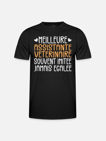 Often Imitated Best Veterinary Assistant - Men's Functional T-Shirt - black