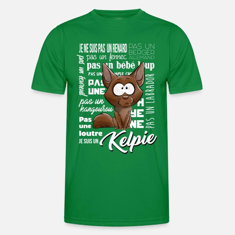 Ich bin ein Kelpie Männer Funktions-T-Shirt