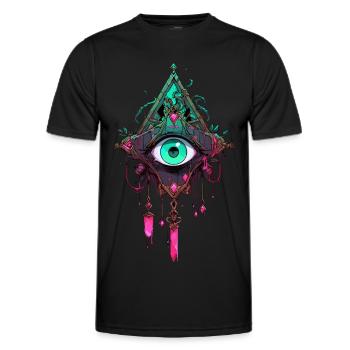 Attrape-rêves #1 - T-shirt sport Homme - noir - Devant - AI Model Male 178 dark (178cm)