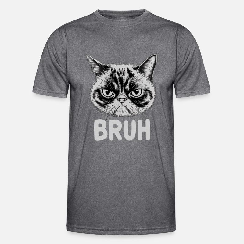 Le chat dit « Bruh » T-shirt sport Homme