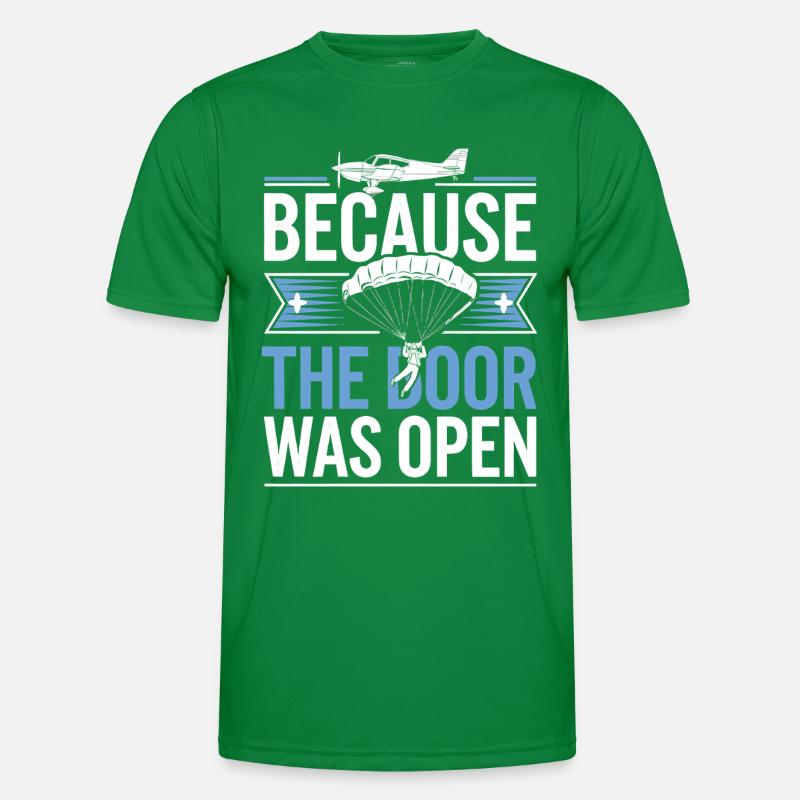 Parce que la porte était ouverte | Parachutisme T-shirt sport Homme