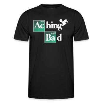 Aching Bad - Alles tut weh - Männer Funktions-T-Shirt - Schwarz - Vorne - AI Model Male 178 dark (178cm)