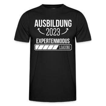 Azubi Geschenk Ausbildung 2023 Lehrling Spruch - Männer Funktions-T-Shirt - Schwarz - Vorne - AI Model Male 178 dark (178cm)