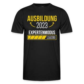 Azubi Geschenk Ausbildung 2023 Lehrling Spruch - Männer Funktions-T-Shirt - Schwarz - Vorne - AI Model Male 178 dark (178cm)