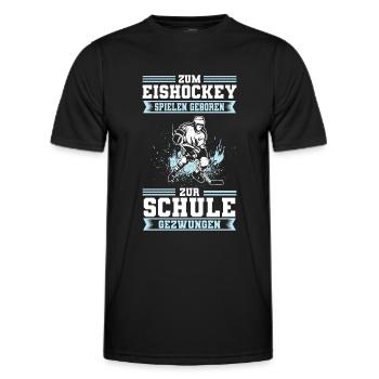 Eishockey Kinder Mannschaft Verein Geschenk - Männer Funktions-T-Shirt - Schwarz - Vorne - AI Model Male 178 dark (178cm)