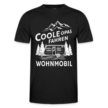 Wohnmobil - Männer Funktions-T-Shirt - Schwarz - Vorne - AI Model Male 178 dark (178cm)
