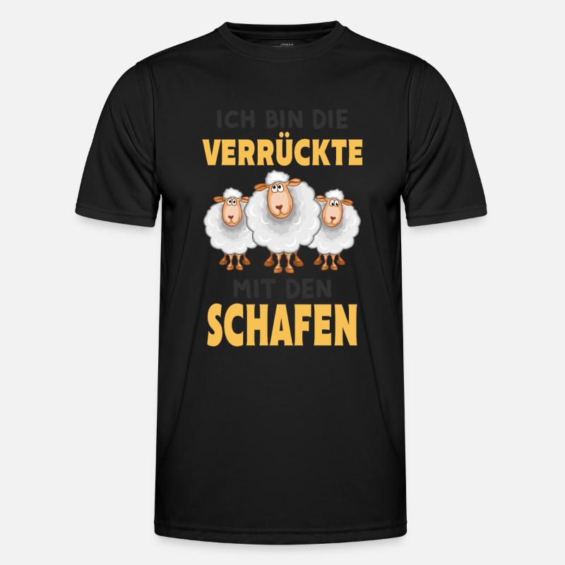 Schaf Männer Funktions-T-Shirt