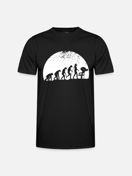 Schwimmen Evolution Schwimmer Geschenk - Männer Funktions-T-Shirt - Schwarz