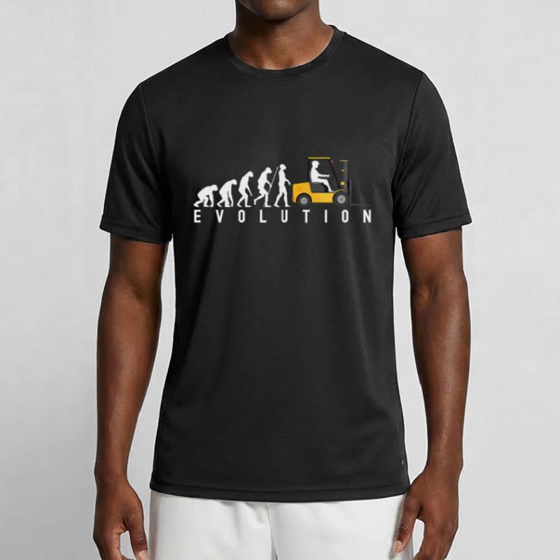 Staplerfahrer Evolution Lagerist Spruch Männer Funktions-T-Shirt