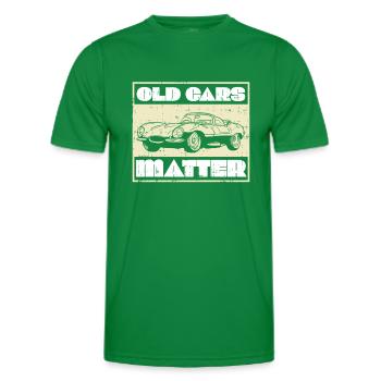 Oldtimer Autos und Vintage Fahrzeuge - Männer Funktions-T-Shirt - Kelly Green - Vorne - AI Model Male 178 dark (178cm)