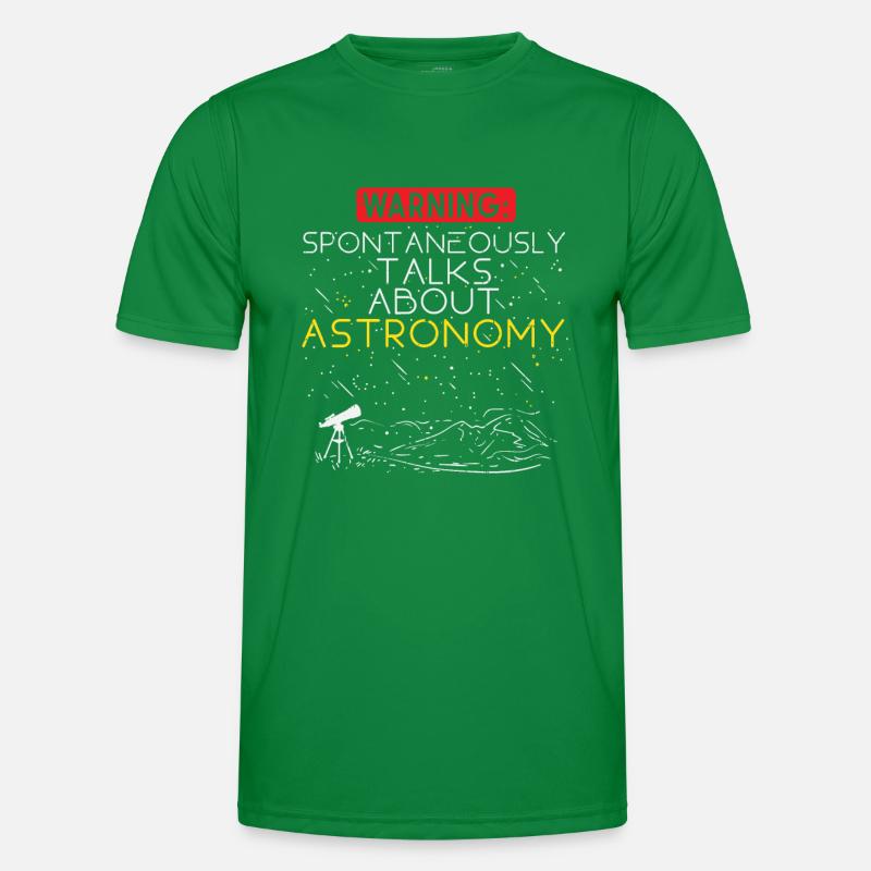 Astronomie Warnung: Spontane Gespräche über Männer Funktions-T-Shirt