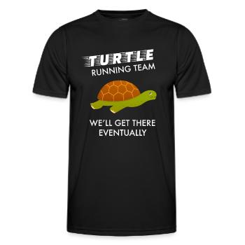 Turtle Running Team - Run Running Marathon Sports - Maglietta sportiva per uomo - nero - Fronte - AI Model Male 178 dark (178cm)