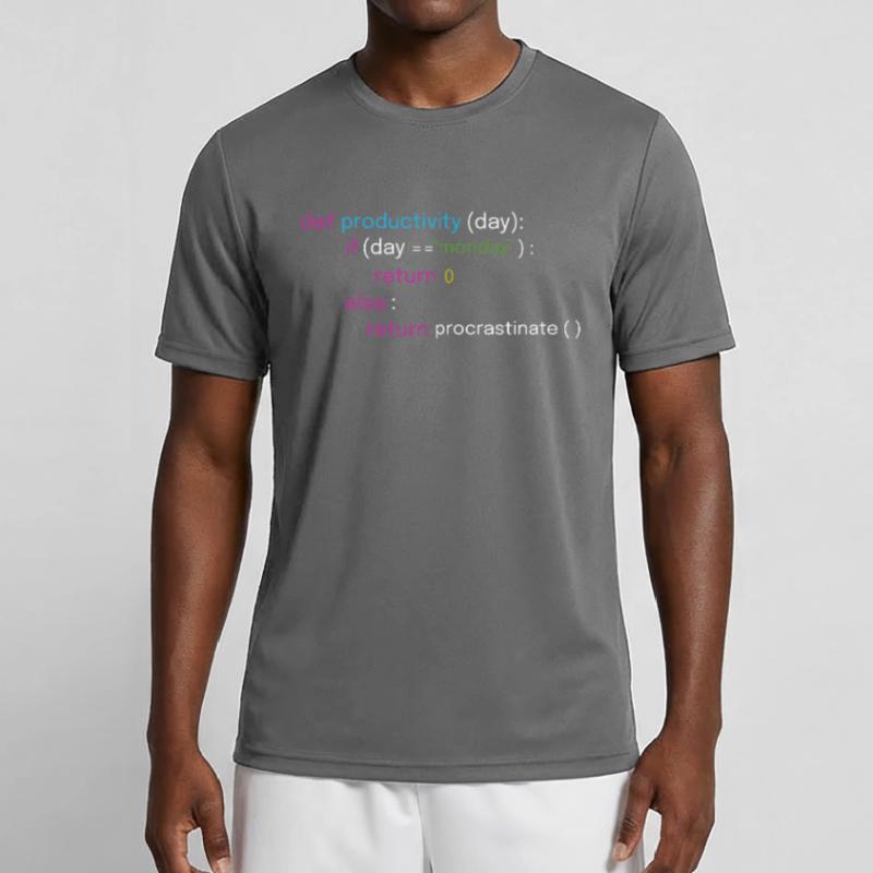 Conception amusante d’assemblage et de codage T-shirt sport Homme