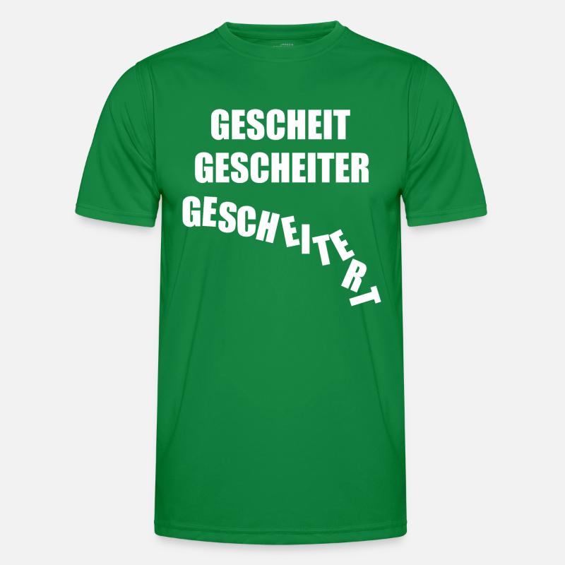 gescheit gescheiter gescheitert, scheitern, klug Männer Funktions-T-Shirt