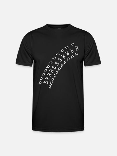 spur - Männer Funktions-T-Shirt - Schwarz