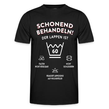 zum 60. Geburtstag Lustige Sprüche - Männer Funktions-T-Shirt - Schwarz - Vorne - AI Model Male 178 dark (178cm)