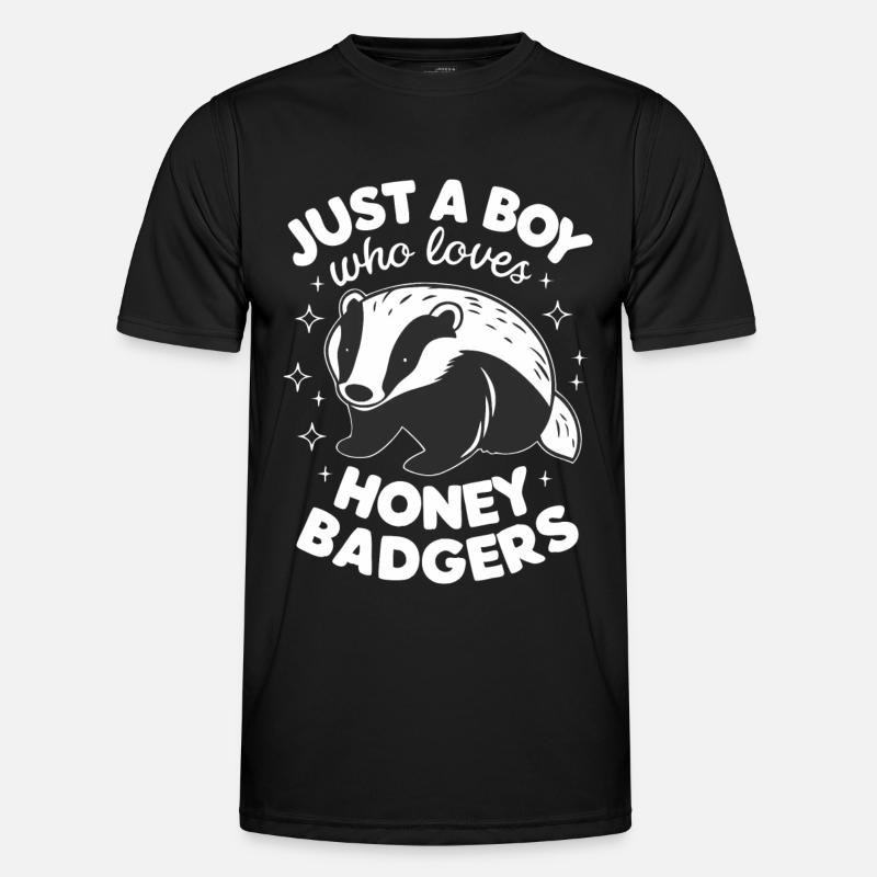 Dachs Honigdachs Tier - Männer Funktions-T-Shirt - Schwarz