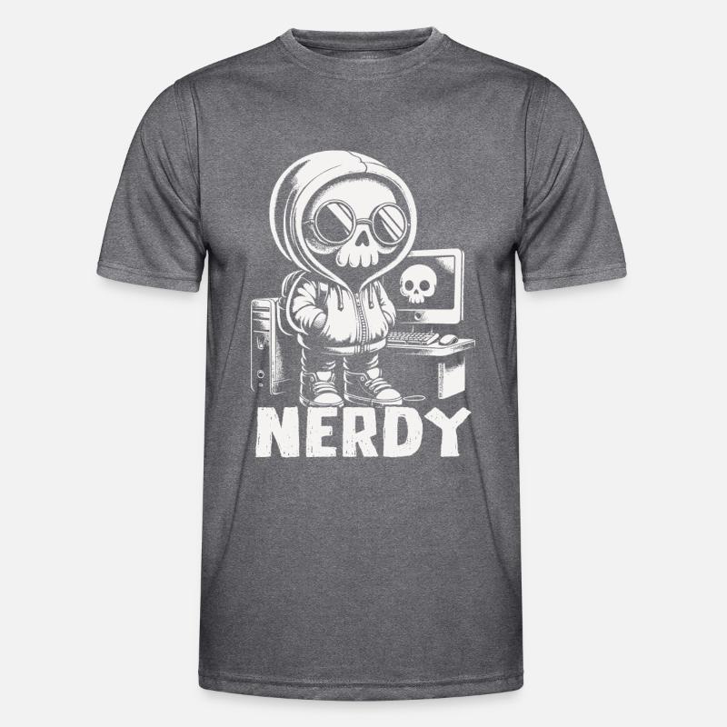 Nerdy Männer Funktions-T-Shirt