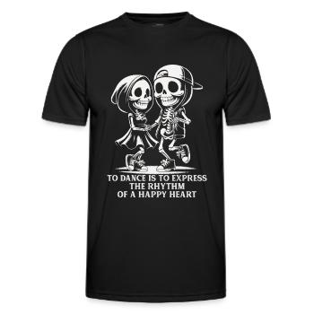 To Dance - Männer Funktions-T-Shirt - Schwarz - Vorne - AI Model Male 178 dark (178cm)