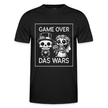 Game Over Das Wars Junggesellenabschied - Männer Funktions-T-Shirt - Schwarz - Vorne - AI Model Male 178 dark (178cm)