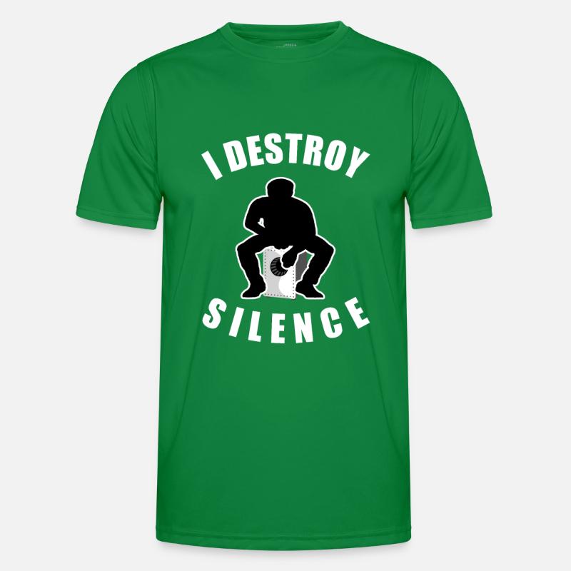 Cajon - i destroy silence Cajon Kajon Player Men's Functional T-Shirt