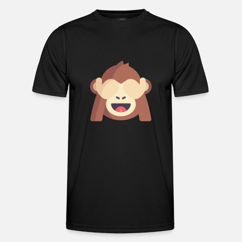 émoticône de singe mignon T-shirt sport Homme