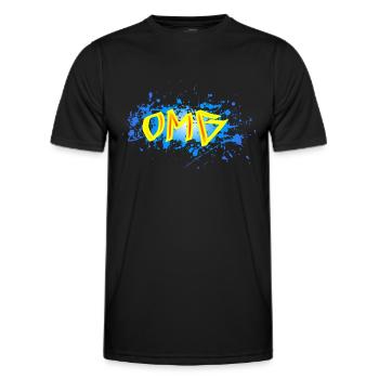 OMG - Männer Funktions-T-Shirt - Schwarz - Vorne - AI Model Male 178 dark (178cm)