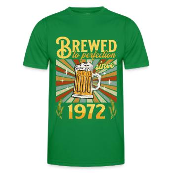 Perfection since 1972 - Anniversary 50 years - Men's Functional T-Shirt - kelly green - Front - AI Model Male 178 dark (178cm)