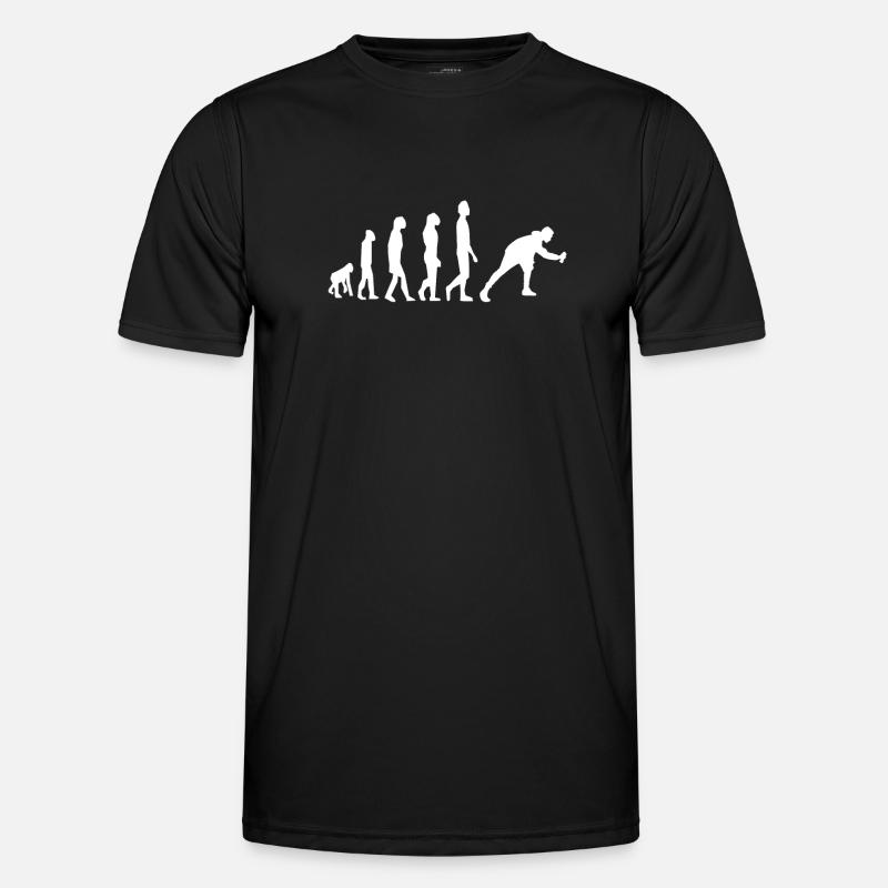 Graffiti Sprayer Evolution - Männer Funktions-T-Shirt - Schwarz