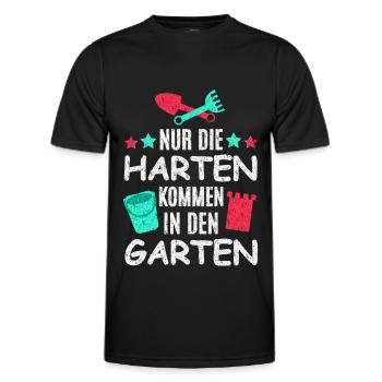 Garten Spielen - Männer Funktions-T-Shirt - Schwarz - Vorne - AI Model Male 178 dark (178cm)